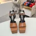 3Versace shoes for Women's Sandals Medusa Aevitas Satin Platform RTW #A49011