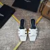 13YSL Shoes for YSL slippers 2021 summer new style stone pattern cross woven casual slippers candy color open-toe flat women sandals for women #999901581