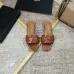 18YSL Shoes for YSL slippers 2021 summer new style stone pattern cross woven casual slippers candy color open-toe flat women sandals for women #999901581