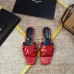 7YSL Shoes for YSL slippers 2021 summer new style stone pattern cross woven casual slippers candy color open-toe flat women sandals for women #999901581