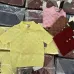 4Gucci Short-Sleeve Knit Top with Gold Buttons #A46445