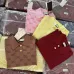1Gucci Short-Sleeve Knit Top with Gold Buttons #A46445