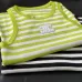 5Women's Celine Striped Knit Tank Top with Logo Detail #A46447