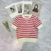 4Women's Chanel Striped Openwork Knit Top with Logo Detail #A46461