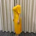 142023 Summer New Short Sleeve Pleated Solid Size Cross border Dress #A21656