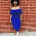 5Amazon AliExpress new nightclub European and American style letters super long printed bag hip dress  #99904409