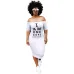 7Amazon AliExpress new nightclub European and American style letters super long printed bag hip dress  #99904409