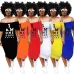 1Amazon AliExpress new nightclub European and American style letters super long printed bag hip dress  #99904409