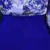 19Loose large size casual printed long-sleeved shirt wide-leg pants two-piece set #A21706