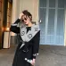 15Brand L Jackets for women black small print #999915199