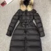 6MONLER mid length down jacket for women Black/white/green #99898909