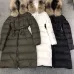 1MONLER mid length down jacket for women Black/white/green #99898909