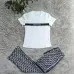 92025 On sale Women's Dior CD Pattern Top and Pants Set with Side Stripe #A47225
