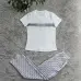 102025 On sale Women's Dior CD Pattern Top and Pants Set with Side Stripe #A47225