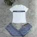 112025 On sale Women's Dior CD Pattern Top and Pants Set with Side Stripe #A47225