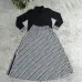 10Dior Long-Sleeve Shirt with CD Print Maxi Skirt #A46535