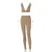 12Hot goods 2021 summer hot selling women's wear new V-neck sports Yoga suit women's wholesale #999902416