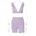 13Hot goods 2021 summer hot selling women's wear new V-neck sports Yoga suit women's wholesale #999902416