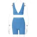 19Hot goods 2021 summer hot selling women's wear new V-neck sports Yoga suit women's wholesale #999902416