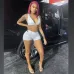 36Hot goods 2021 summer hot selling women's wear new V-neck sports Yoga suit women's wholesale #999902416