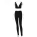 10Hot goods 2021 summer hot selling women's wear new V-neck sports Yoga suit women's wholesale #999902416