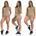 3Sale Gucci Embossed Short Set with Contrast Side Panels #A47229