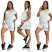 4Sale Gucci Embossed Short Set with Contrast Side Panels #A47229