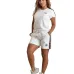 6Sale Gucci Embossed Short Set with Contrast Side Panels #A47229