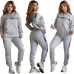 5Women's Dior CD Pattern Hoodie and Pants Set with Side Stripe #A47228