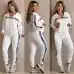 7Women's Dior CD Pattern Hoodie and Pants Set with Side Stripe #A47228