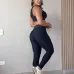 5new fashion alo yoga sports vest pants running fitness waist-tightening women's clothing two-piece set #A47863