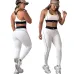 4new fashion alo yoga sports vest pants running fitness waist-tightening women's clothing two-piece set #A47864