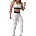 5new fashion alo yoga sports vest pants running fitness waist-tightening women's clothing two-piece set #A47864