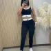 4new fashion alo yoga sports vest pants running fitness waist-tightening women's clothing two-piece set #A51025