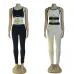 8new fashion alo yoga sports vest pants running fitness waist-tightening women's clothing two-piece set #A51025