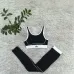 11new fashion alo yoga sports vest pants running fitness waist-tightening women's clothing two-piece set #A51025
