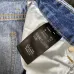13Chrome Women's Hearts classic blue black leather jeans #A48738