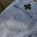 8Chrome Women's Hearts classic blue black leather jeans #A48738
