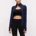 122021 autumn and winter models  stretch zipper running long-sleeved yoga sports jacket women #999901216