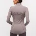 272021 autumn and winter models  stretch zipper running long-sleeved yoga sports jacket women #999901216
