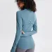 292021 autumn and winter models  stretch zipper running long-sleeved yoga sports jacket women #999901216