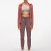 102021 autumn and winter models  stretch zipper running long-sleeved yoga sports jacket women #999901216