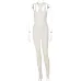 12Women's spring and summer 2021 new knitted solid color high waist tight sports Yoga one-piece pants Dresses #999902420
