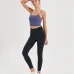 18merillat halter sexy sports bra with chest pads gather and stereotype fitness camisole #999901195