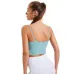 4merillat halter sexy sports bra with chest pads gather and stereotype fitness camisole #999901195